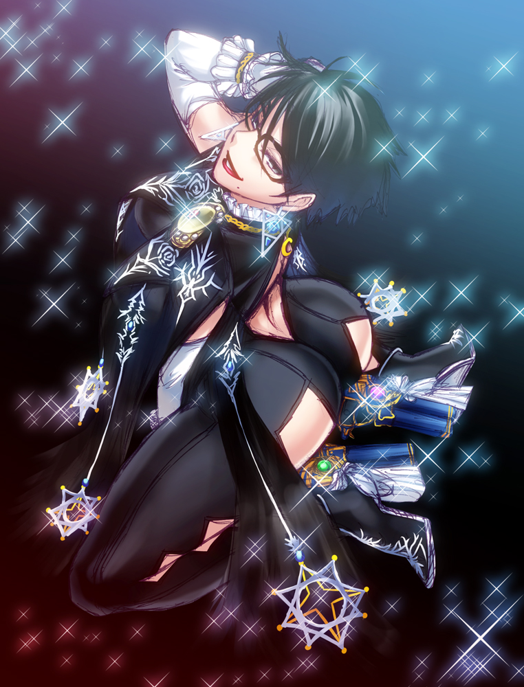 bayonetta (bayonetta and 1 more) drawn by chiba_toshirou