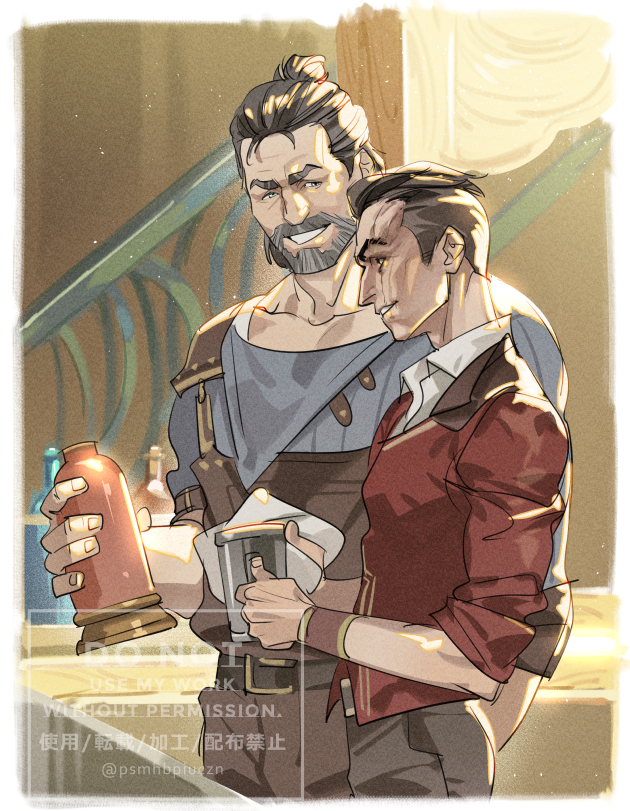 silco and vander (league of legends and 1 more) drawn by tatsumi_(psmhbpiuczn)