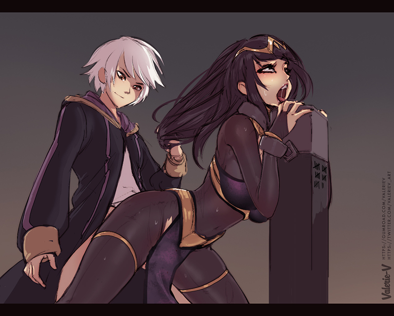 male robin and tharja (fire emblem and 2 more) drawn by valerie-v