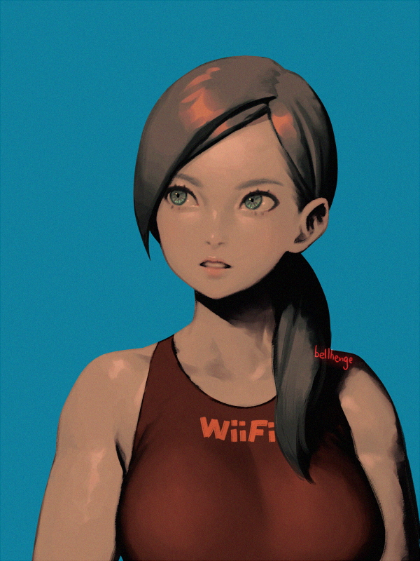 wii fit trainer (super smash bros. and 1 more) drawn by bellhenge