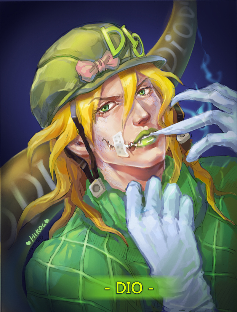 diego brando and scary monsters (jojo no kimyou na bouken and 1 more) drawn by hikoc
