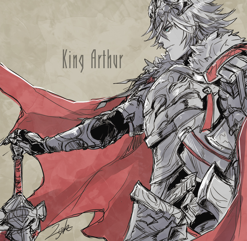 sword king arthur (grimms notes) drawn by nikosuke