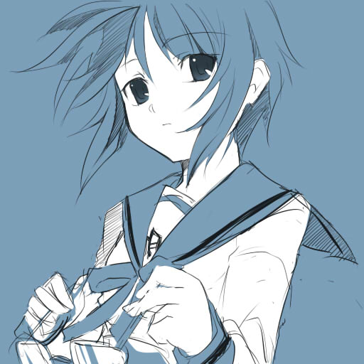nagato yuki (suzumiya haruhi no yuuutsu) drawn by nana_g