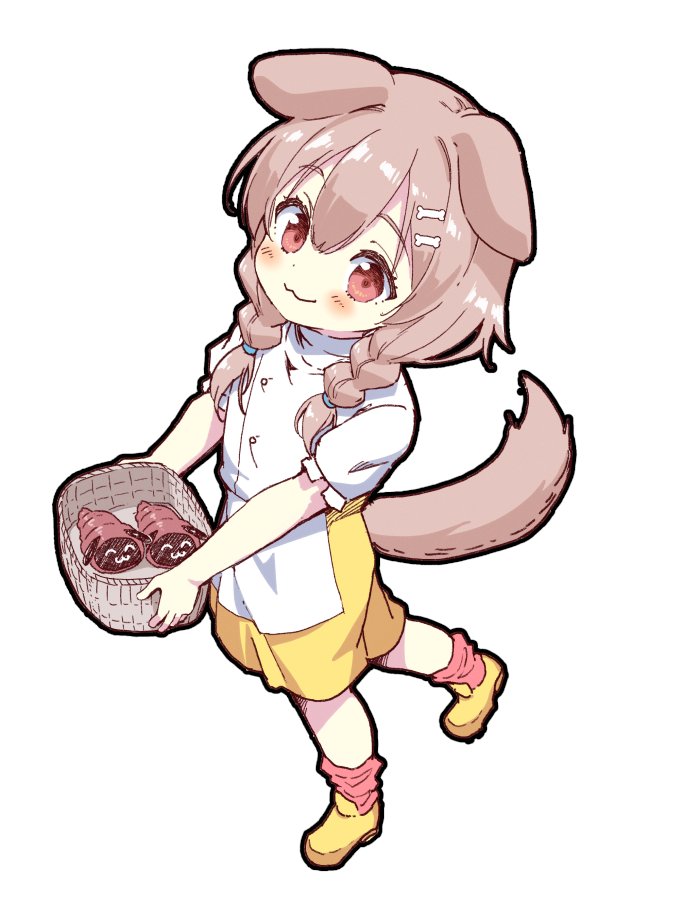 inugami korone (hololive and 1 more) drawn by ishida_aya