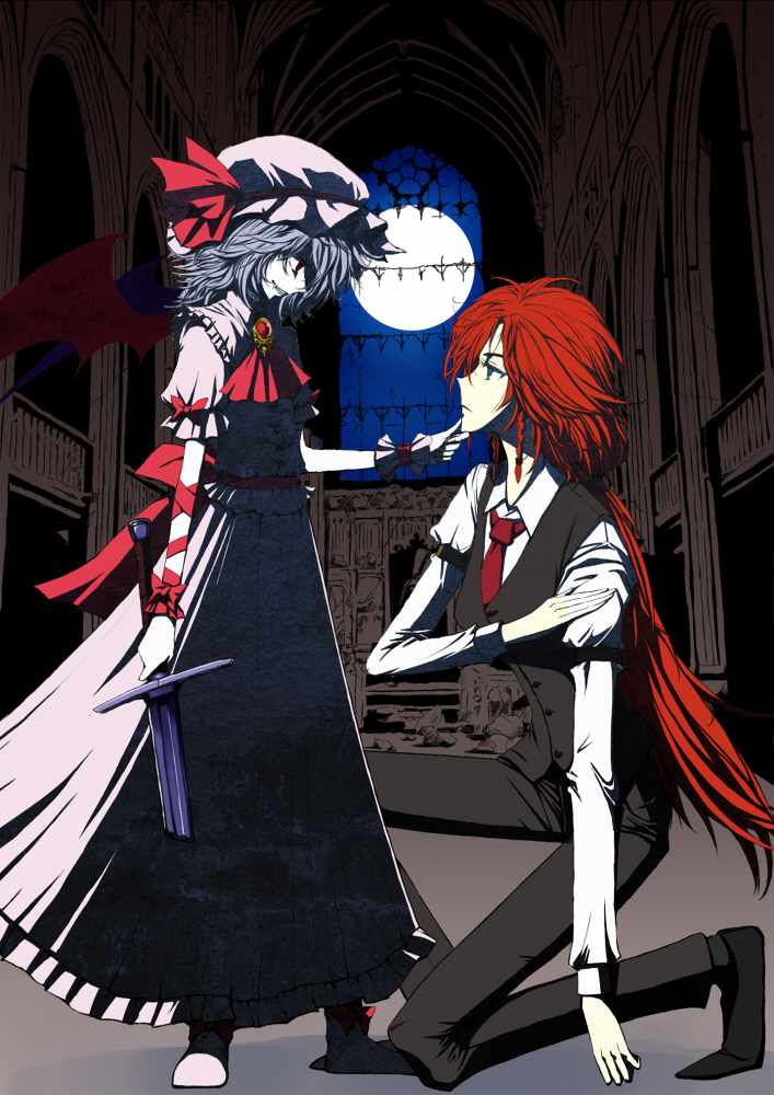 remilia scarlet and hong meiling (touhou) drawn by hibino_nozomu