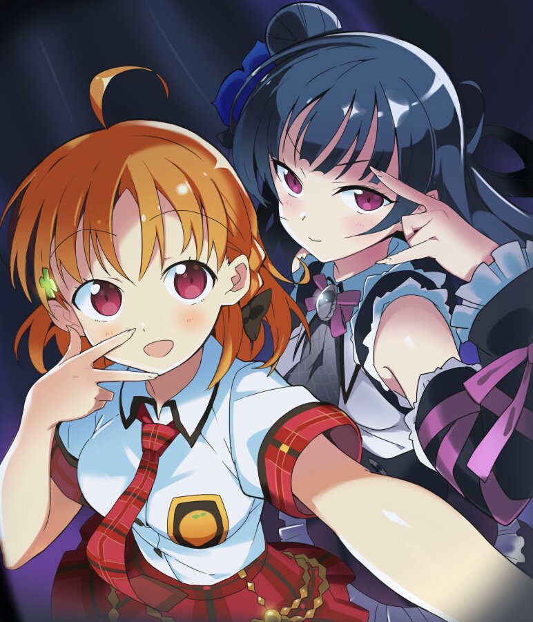 tsushima yoshiko, takami chika, inami anju, and kobayashi aika (love live! and 1 more) drawn by rassie_s