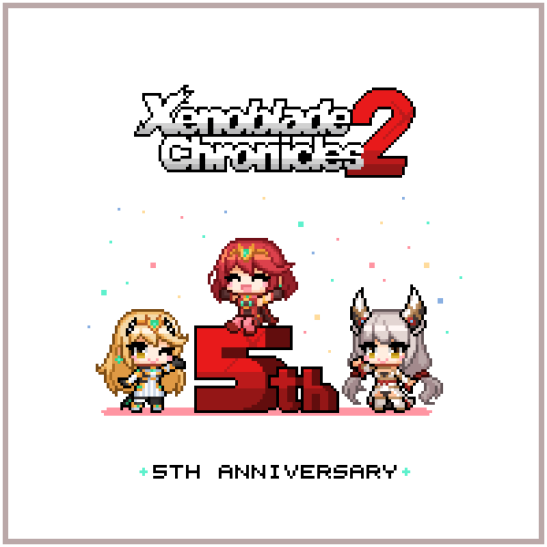 pyra, mythra, and nia (xenoblade chronicles and 1 more) drawn by redforge