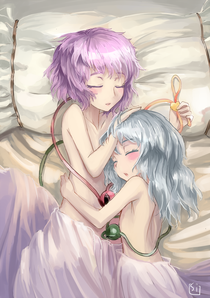 komeiji koishi and komeiji satori (touhou) drawn by sinzan