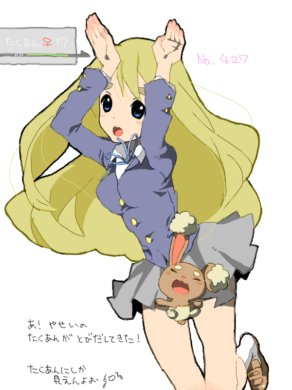 kotobuki tsumugi and buneary (pokemon and 1 more) drawn by nanakami_mana