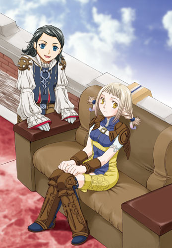 penelo and larsa ferrinas solidor (final fantasy and 1 more) drawn by kimagureneko