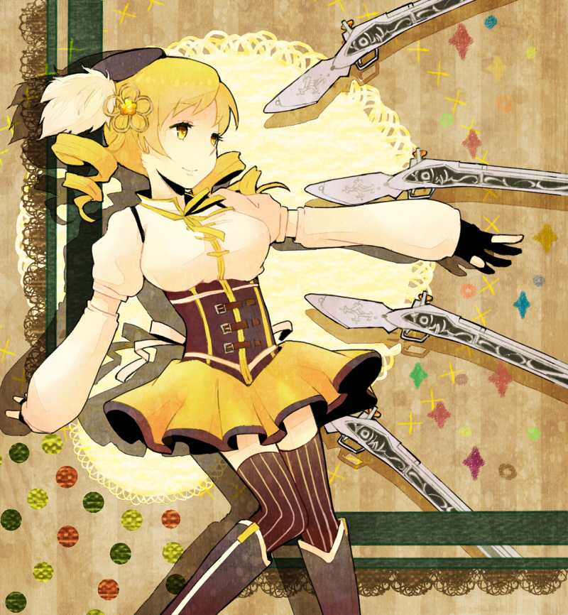 tomoe mami (mahou shoujo madoka magica) drawn by yuzushinn