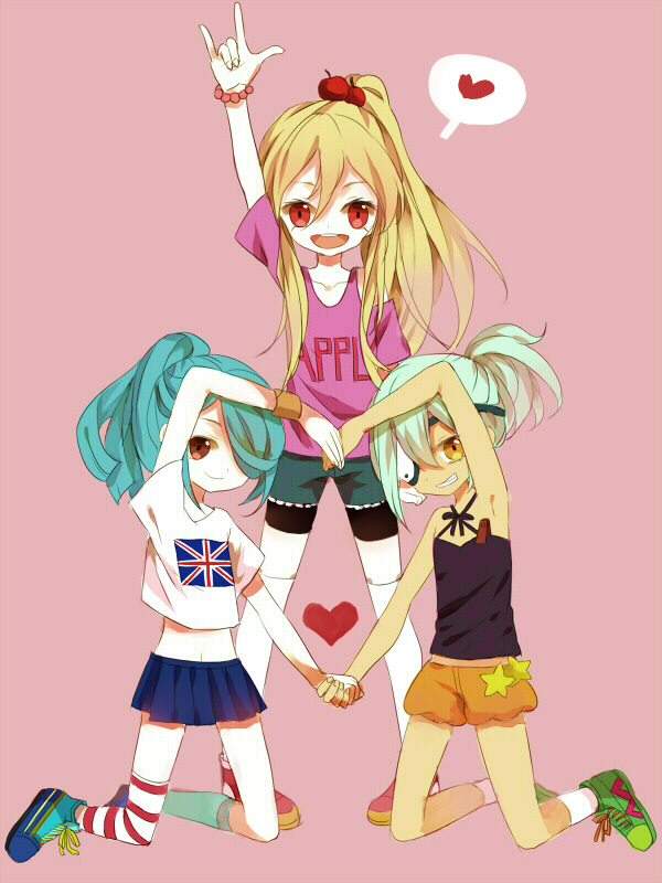 kazemaru ichirouta, afuro terumi, and sakuma jirou (inazuma eleven) drawn by junekun