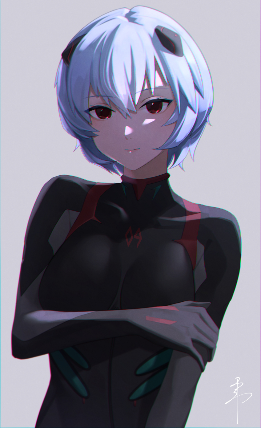 ayanami rei (neon genesis evangelion and 2 more) drawn by senju_(snz0)