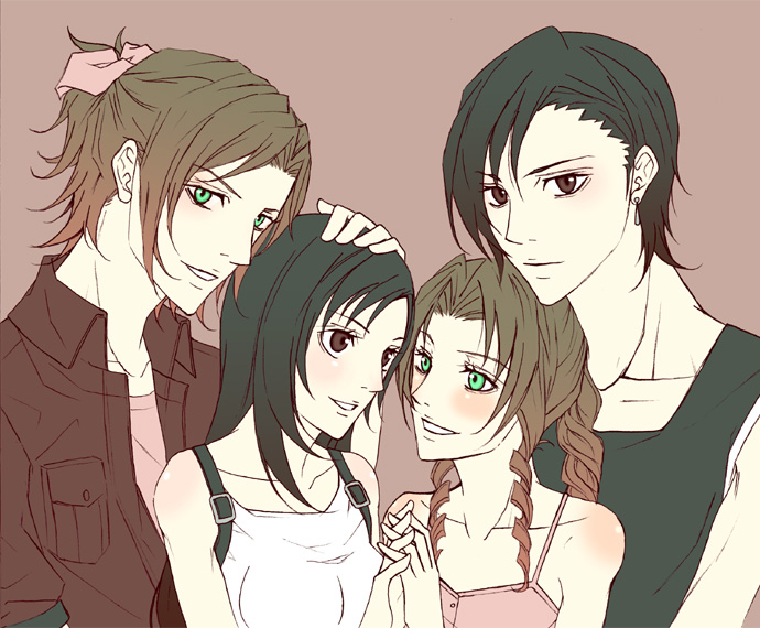 tifa lockhart and aerith gainsborough (final fantasy and 1 more) drawn by 27