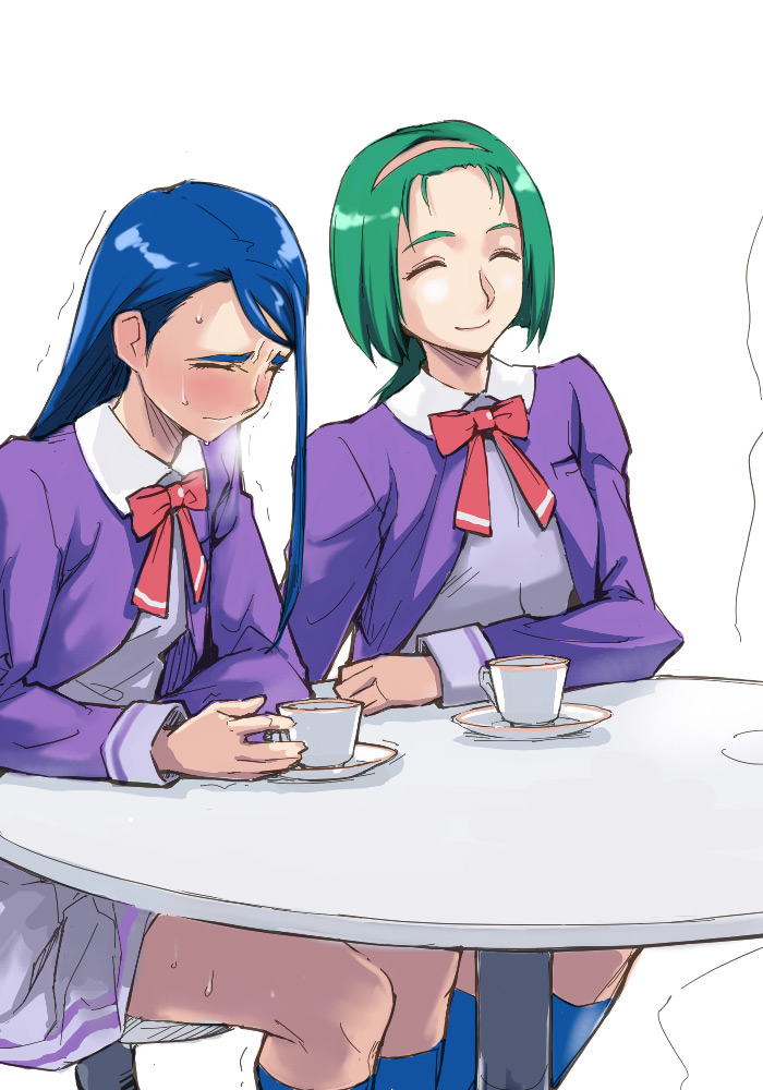 minazuki karen and akimoto komachi (precure and 1 more) drawn by yurikawa