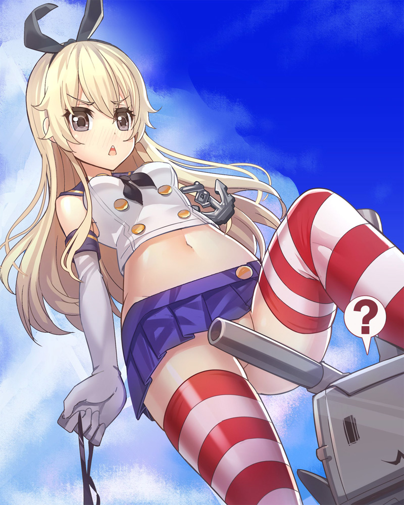 shimakaze and rensouhou-chan (kantai collection) drawn by ririko_(zhuoyandesailaer)