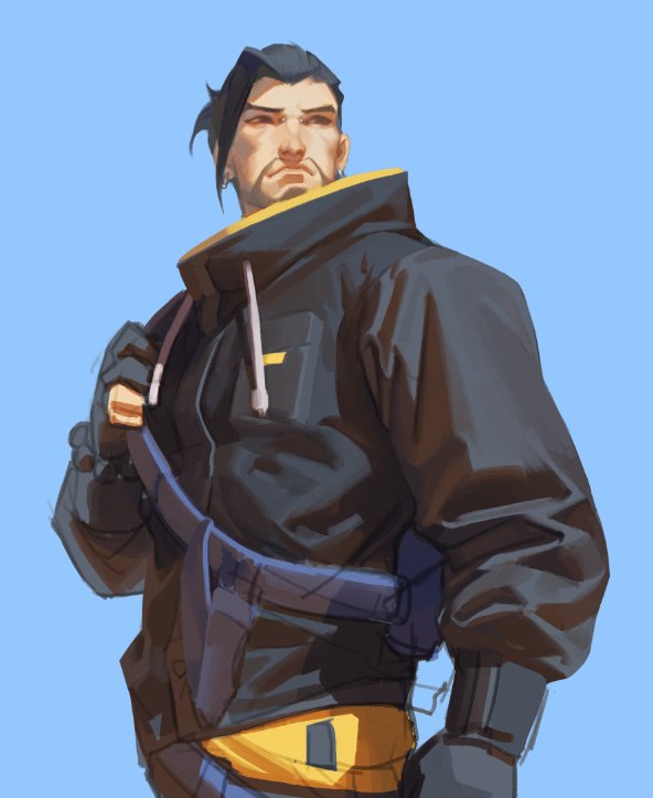 hanzo and casual hanzo (overwatch and 1 more) drawn by et.m