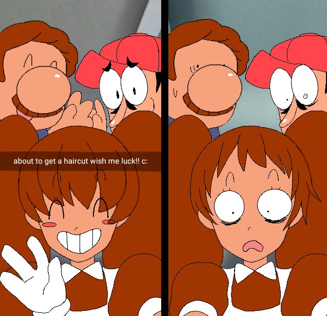 peppino spaghetti, gustavo, and margherita (original and 1 more) drawn by mosagi