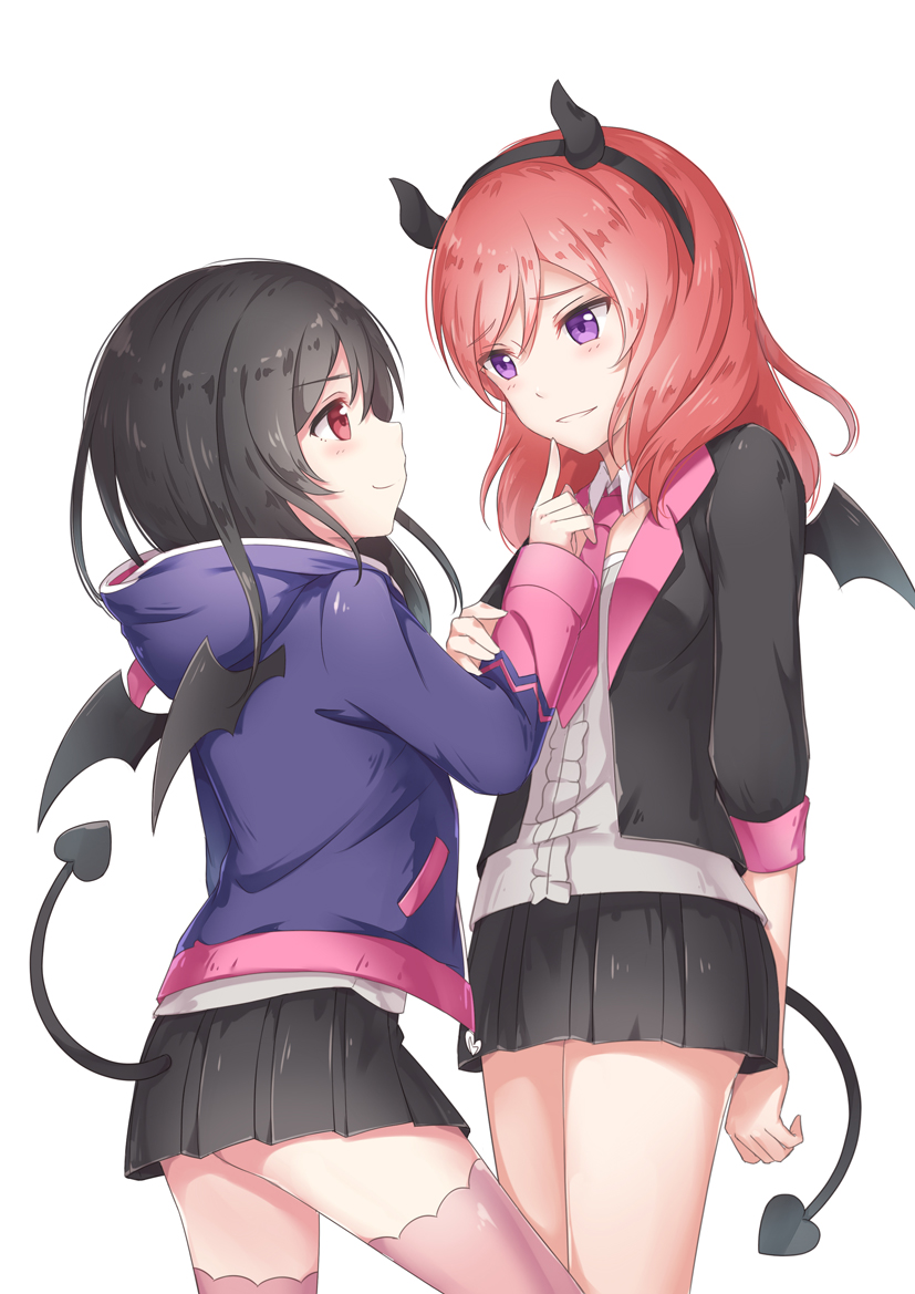 nishikino maki and yazawa nico (love live! and 1 more) drawn by kyomono_(hjxop)