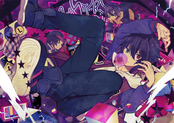 yamada ichiro, yamada saburo, and yamada jiro (hypnosis mic) drawn by miwasiba