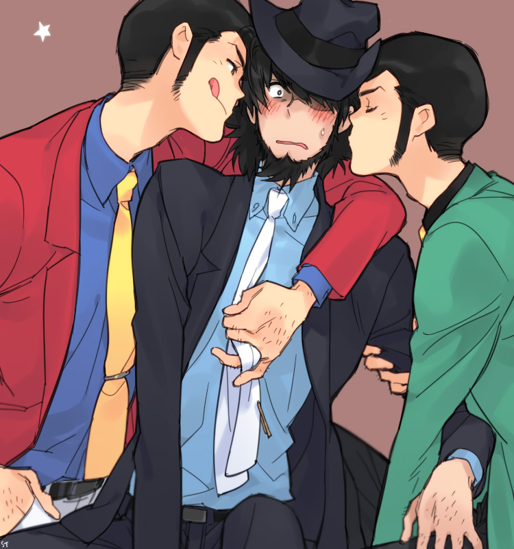 arsene lupin iii and jigen daisuke (lupin iii) drawn by toujou_sakana