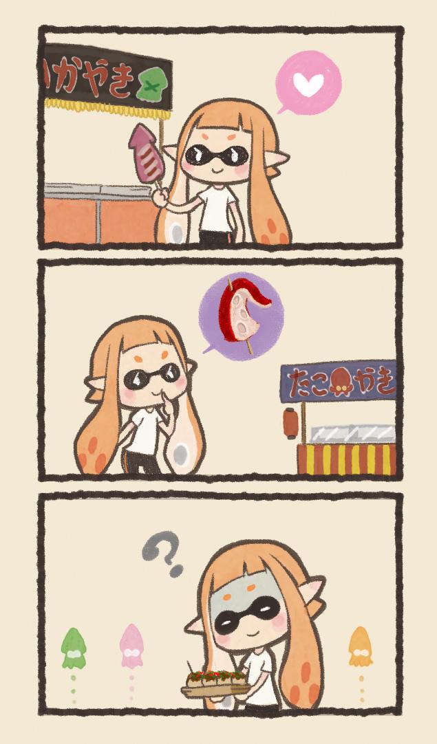 inkling player character and inkling girl (splatoon and 1 more) drawn by saiguchi_otoufu