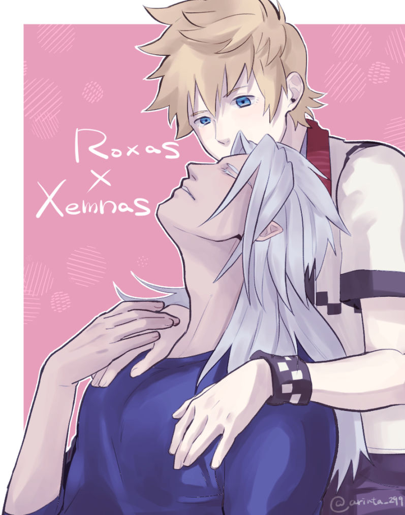 roxas and xemnas (kingdom hearts and 1 more) drawn by arinta
