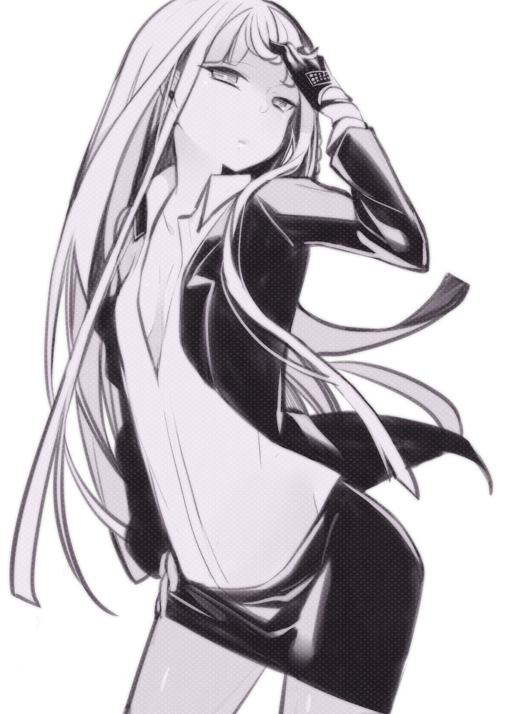 kirigiri kyoko (danganronpa and 1 more) drawn by lari