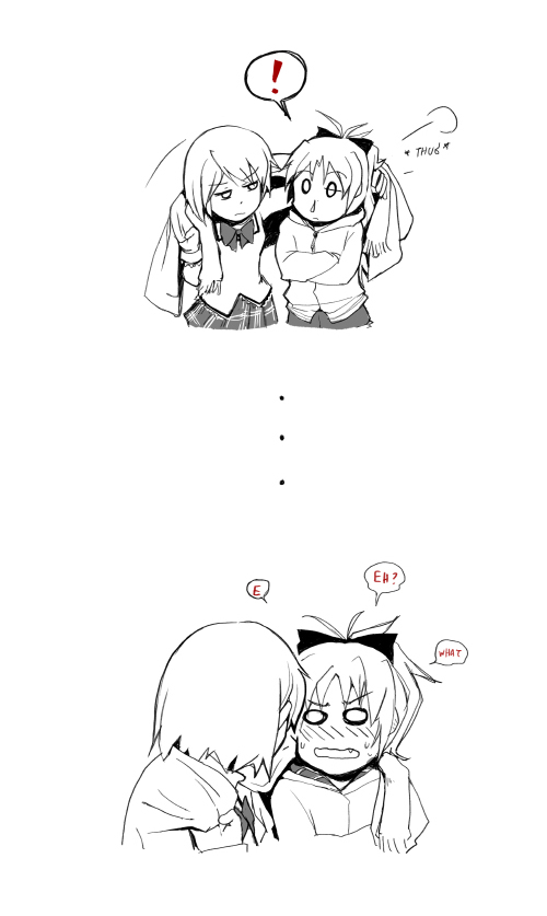 miki sayaka and sakura kyoko (mahou shoujo madoka magica) drawn by silverxp
