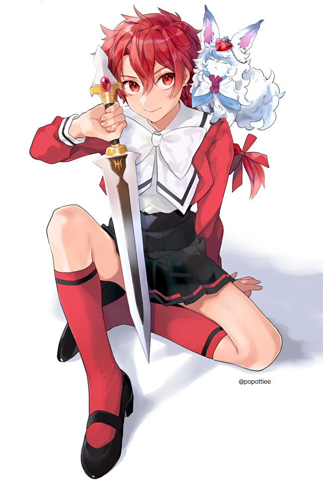 fou, shidou hikaru, and alexander (fate and 2 more) drawn by potti-p