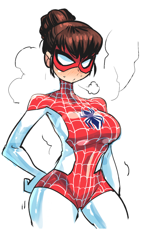 mary jane watson (marvel and 1 more) drawn by rariatto_(ganguri)
