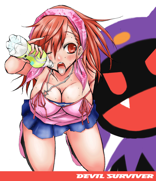 tanigawa yuzu and black frost (devil survivor and 1 more) drawn by beni