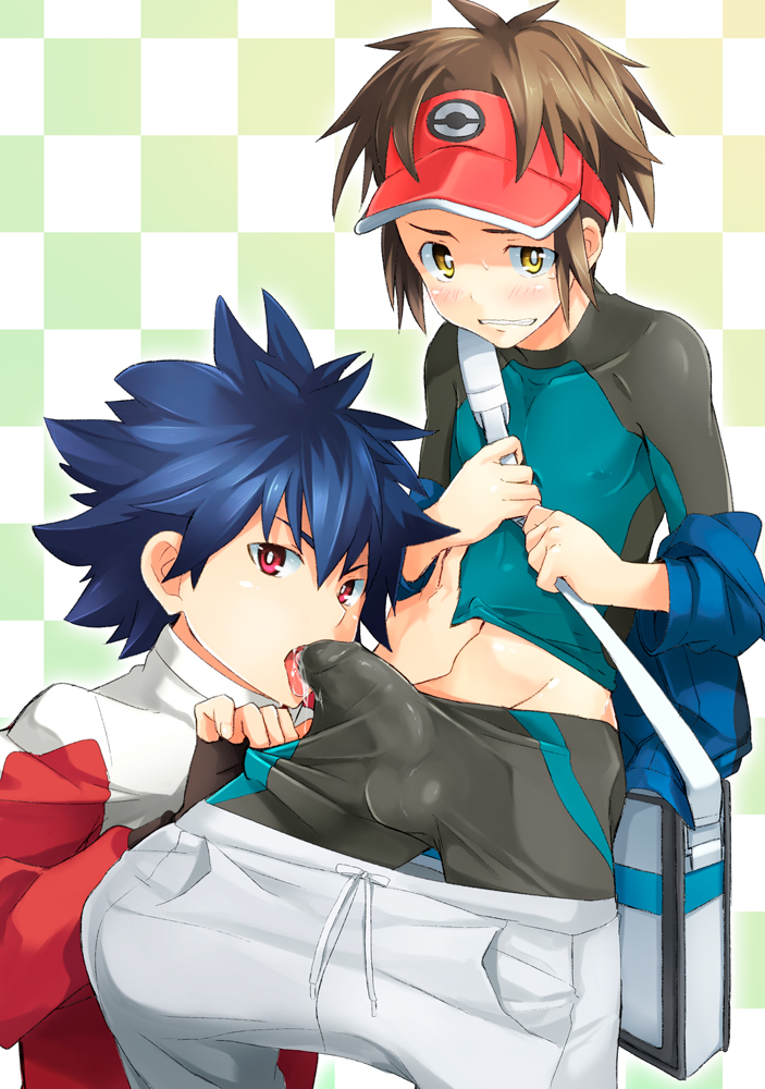 nate and hugh (pokemon and 1 more) drawn by kyouta_(a01891226)