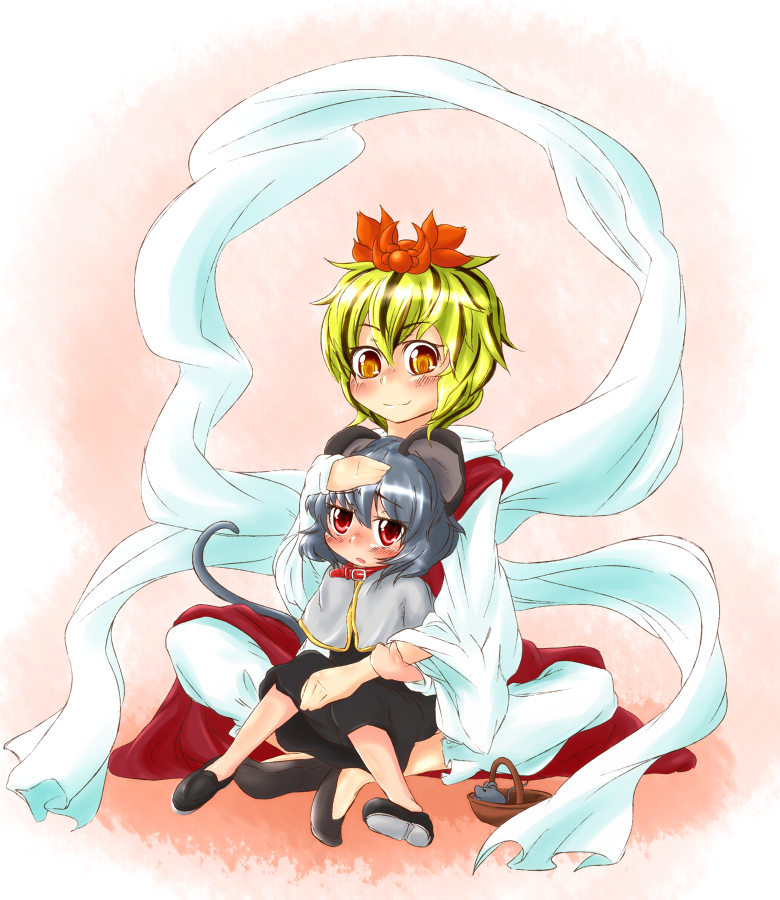 nazrin and toramaru shou (touhou) drawn by tec