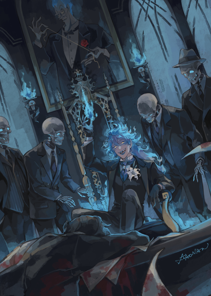 idia shroud and hades (twisted wonderland and 1 more) drawn by vuls406