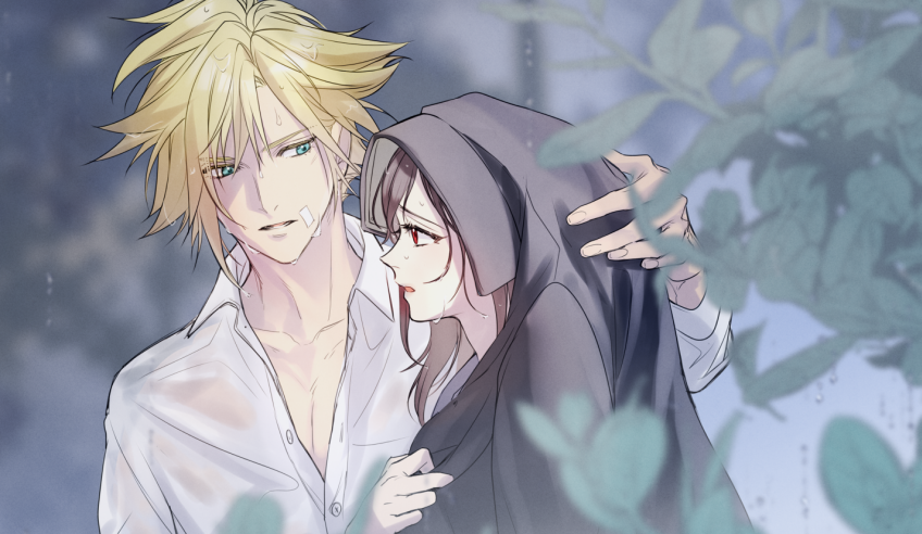 tifa lockhart and cloud strife (final fantasy and 2 more) drawn by minatoyatonami