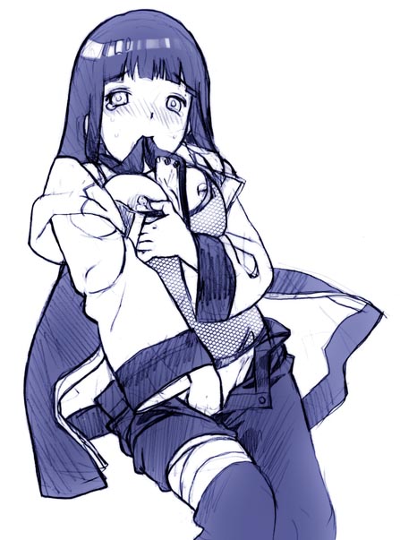 hyuuga hinata (naruto and 1 more) drawn by nekomata_naomi
