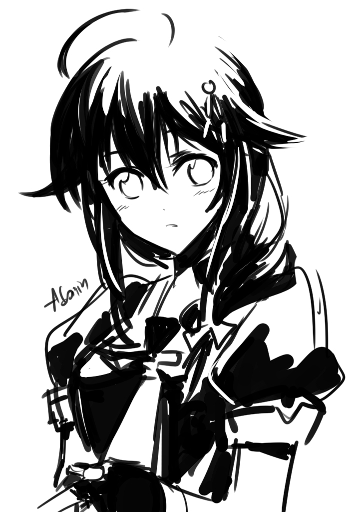 shigure and shigure kai ni (kantai collection) drawn by adarin