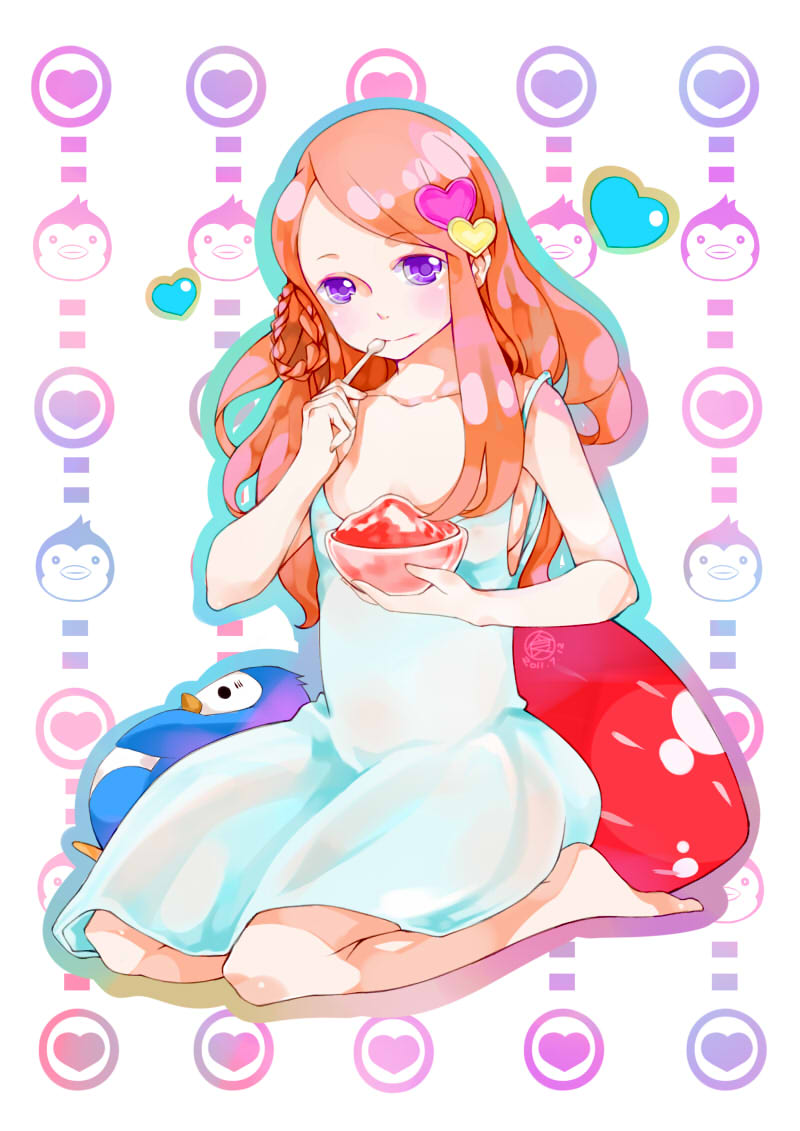 takakura himari and penguin 1-gou (mawaru penguindrum) drawn by foodpuppet
