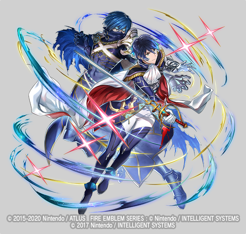 chrom and aoi itsuki (fire emblem and 2 more) drawn by mikurou_(nayuta)