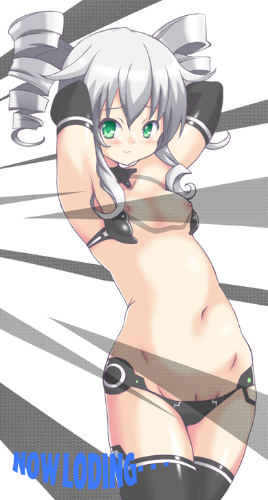 uni and black sister (neptune) drawn by nagarakawa_shiraku