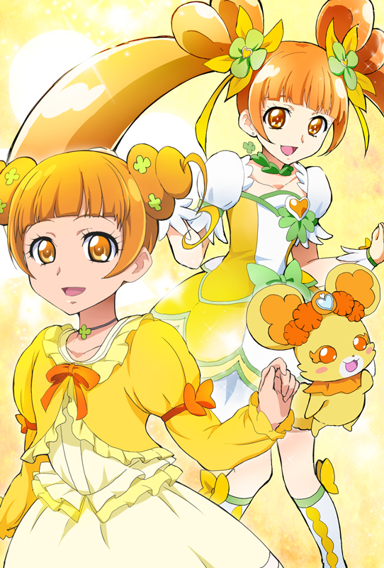 yotsuba alice, cure rosetta, and rance (precure and 1 more) drawn by kakiuchi_itsuki