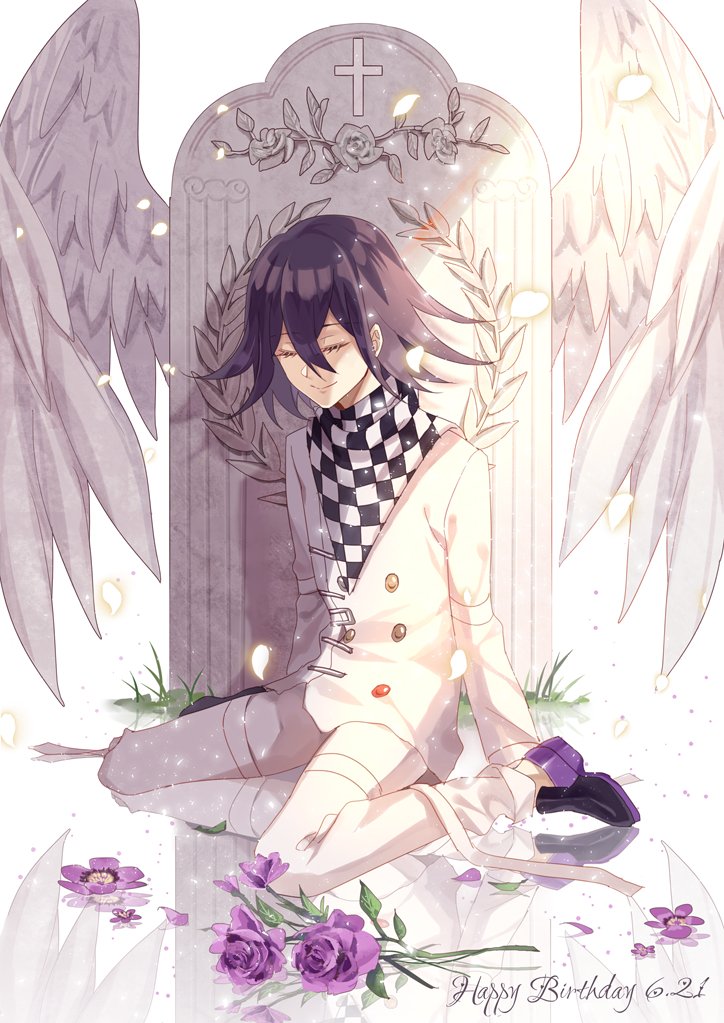 oma kokichi (danganronpa and 1 more) drawn by shiosakana