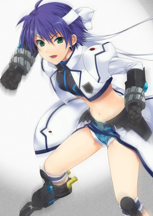 subaru nakajima, revolver knuckle, and mach caliber (lyrical nanoha and 1 more) drawn by mizuki_makoto