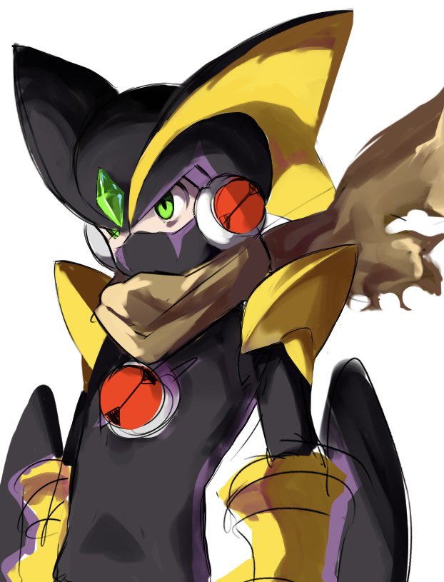 megaman.exe and bass.exe (mega man and 2 more) drawn by rokuroku551