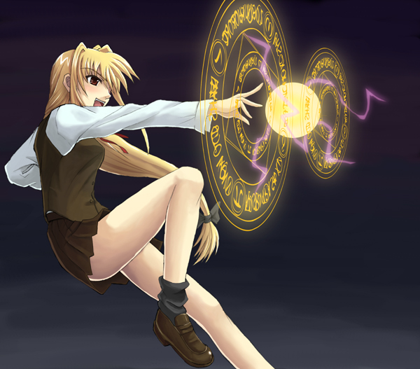 fate testarossa (lyrical nanoha and 2 more) drawn by nakayama_yukiji