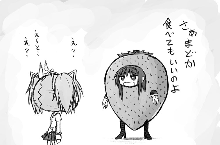 akemi homura and kaname madoka (mahou shoujo madoka magica) drawn by yukimizu