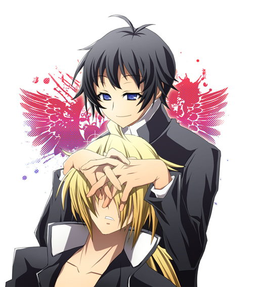kumagawa misogi and akune kouki (medaka box) drawn by soritari