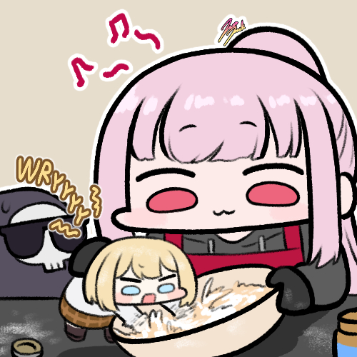mori calliope, watson amelia, and death-sensei (hololive and 1 more) drawn by jazz_jack