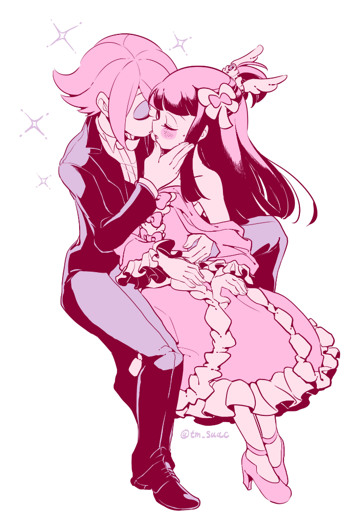 kagari atsuko and sucy manbavaran (little witch academia) drawn by tama_(tm_suac)